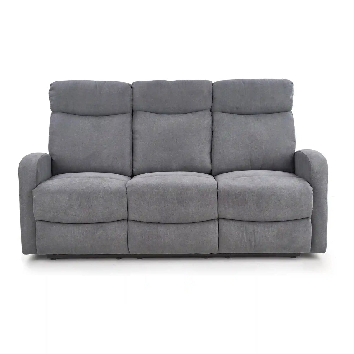 Canapea pliabila OSLO 3S, gri inchis, stofa, 180x95/158x100/79 cm