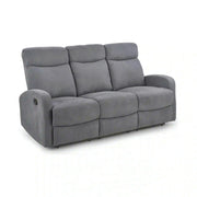 Canapea pliabila OSLO 3S, gri inchis, stofa, 180x95/158x100 cm