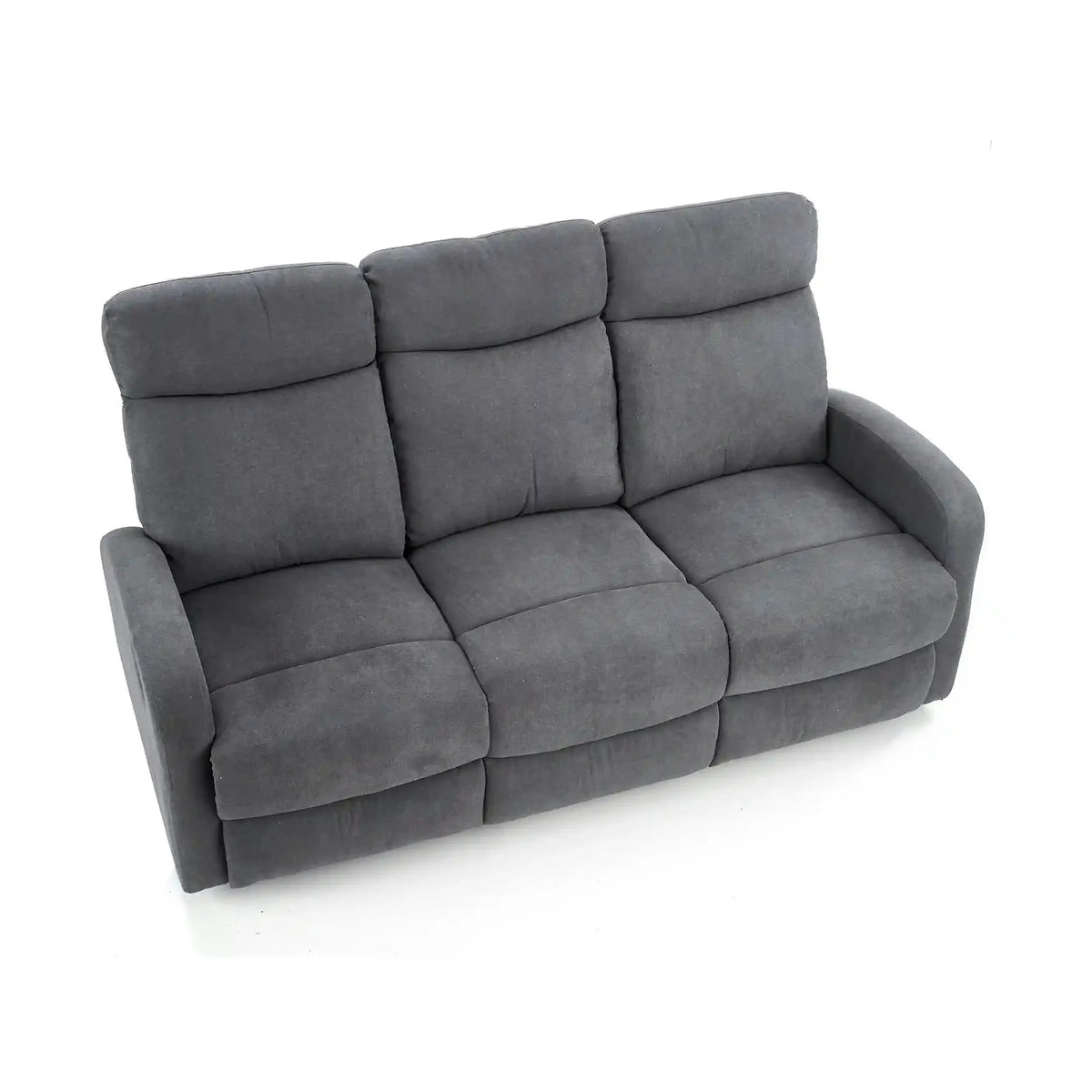 Canapea pliabila OSLO 3S, gri inchis, stofa, 180x95/158x100 cm
