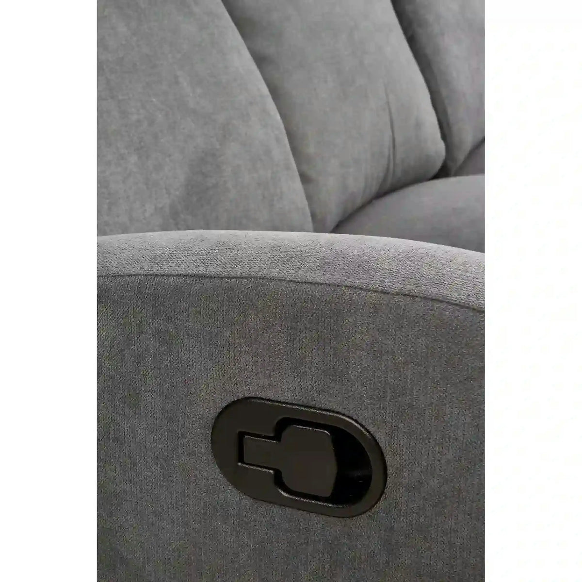 Canapea pliabila OSLO 3S, gri inchis, stofa, 180x95/158x100 cm