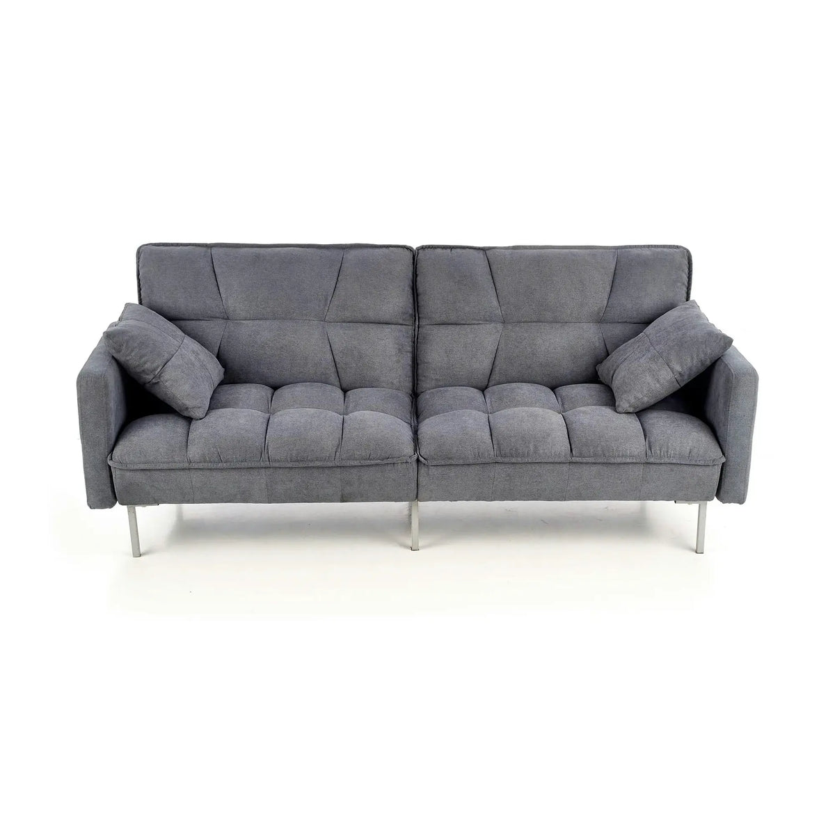 Canapea stofa extensibila ROBERTO, gri albastrui, 193x85/108x86/58 cm