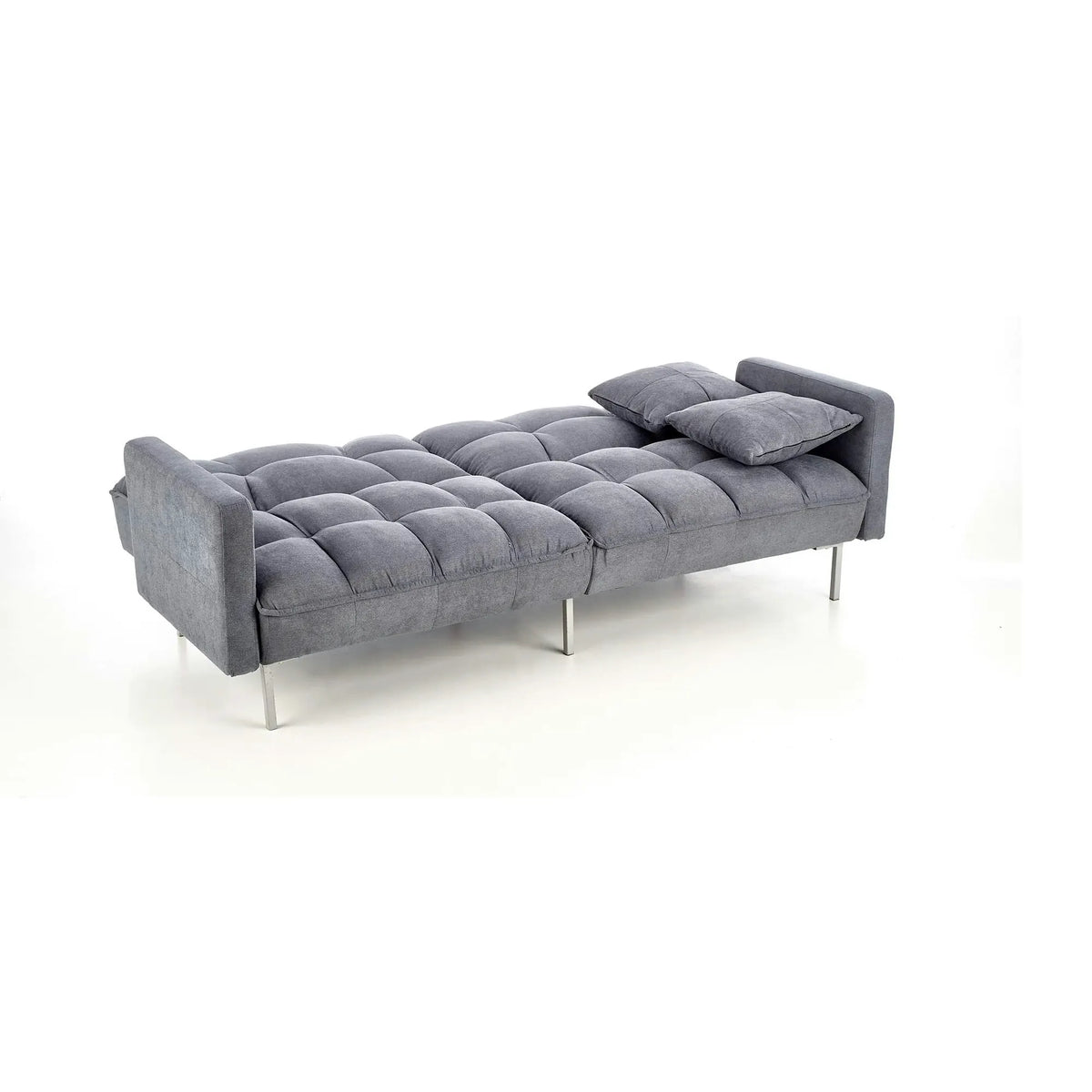 Canapea stofa extensibila ROBERTO, gri albastrui, 193x85/108x86/58 cm