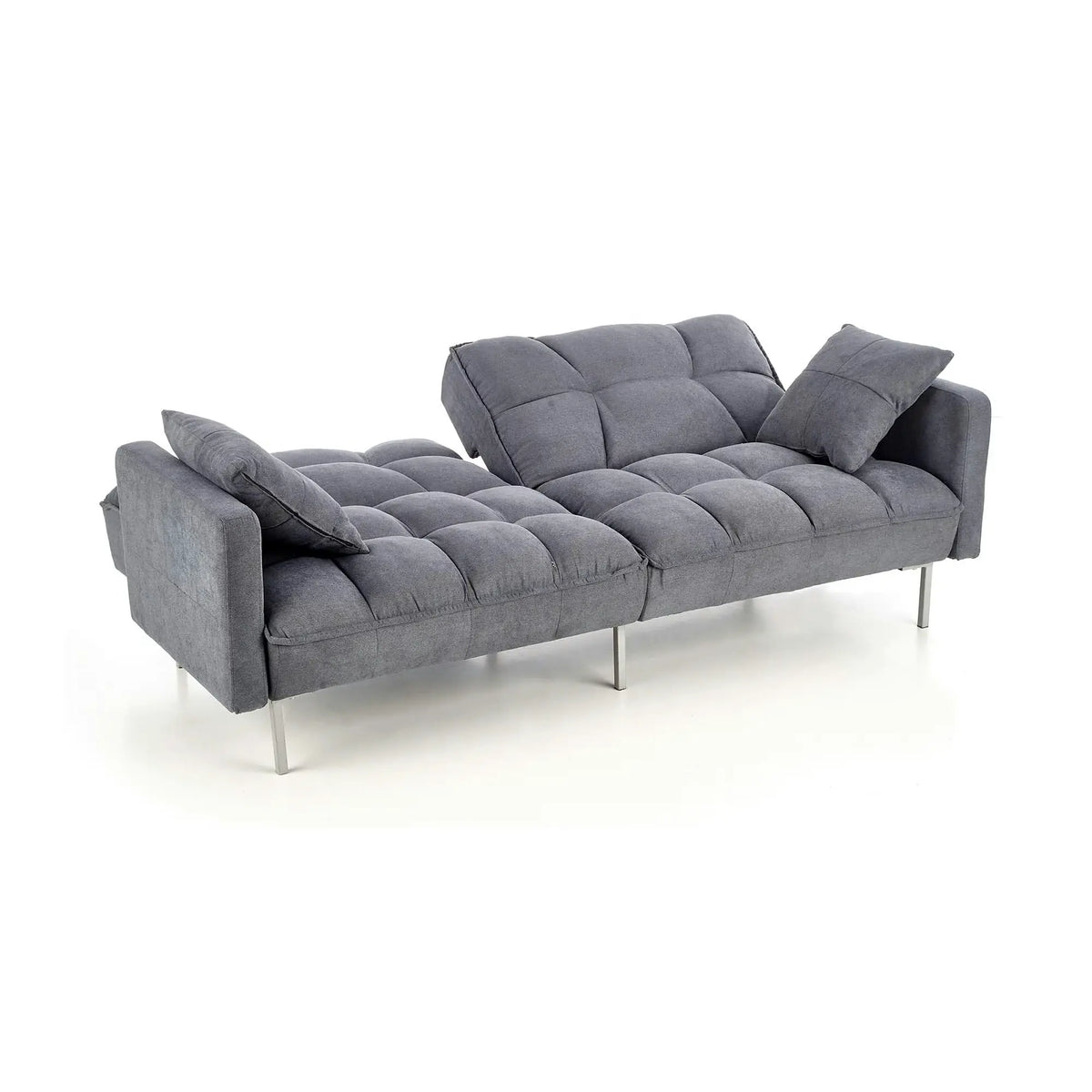 Canapea stofa extensibila ROBERTO, gri albastrui, 193x85/108x86/58 cm