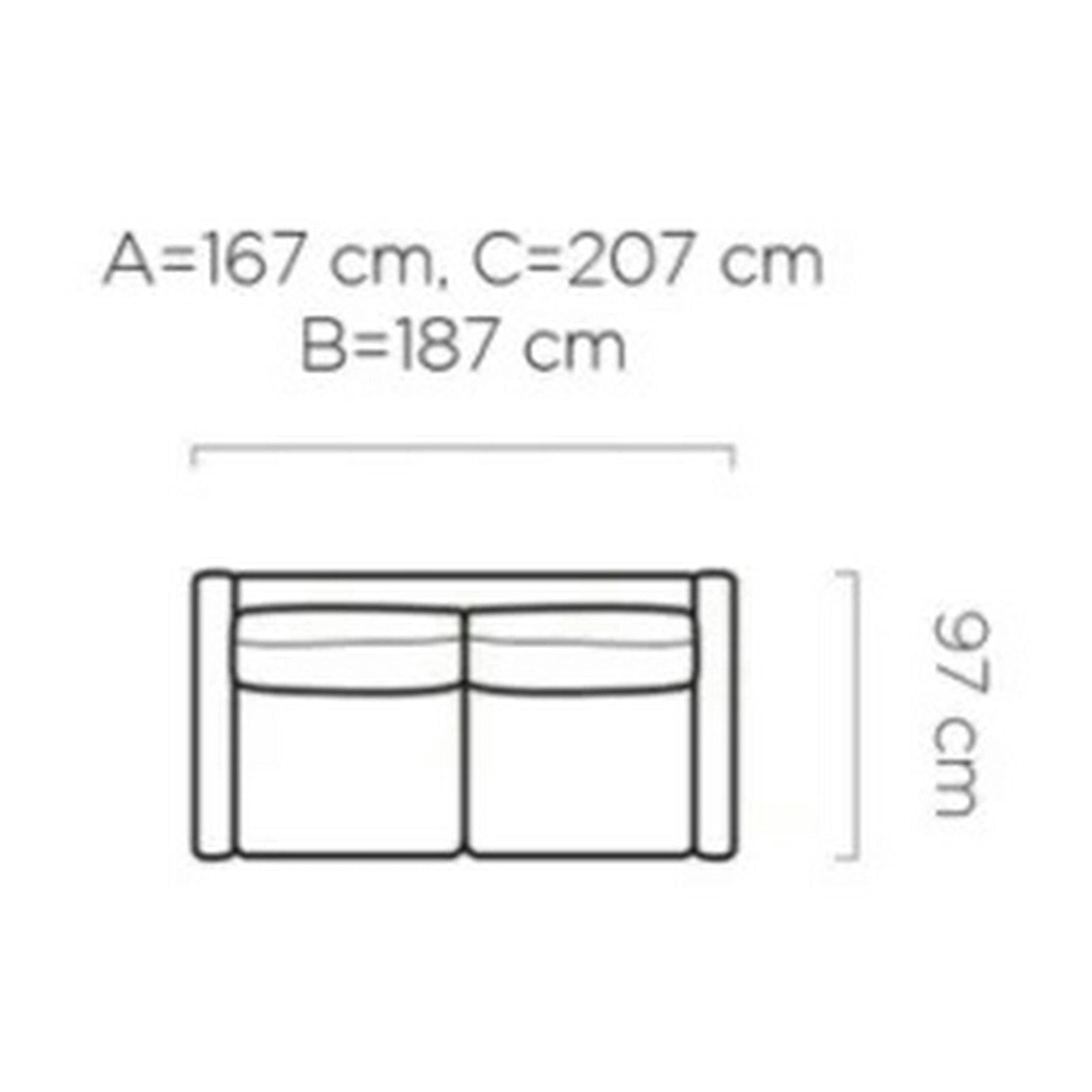 Canapea Tino extensibila 160, personalizabil, 207x97x84 cm