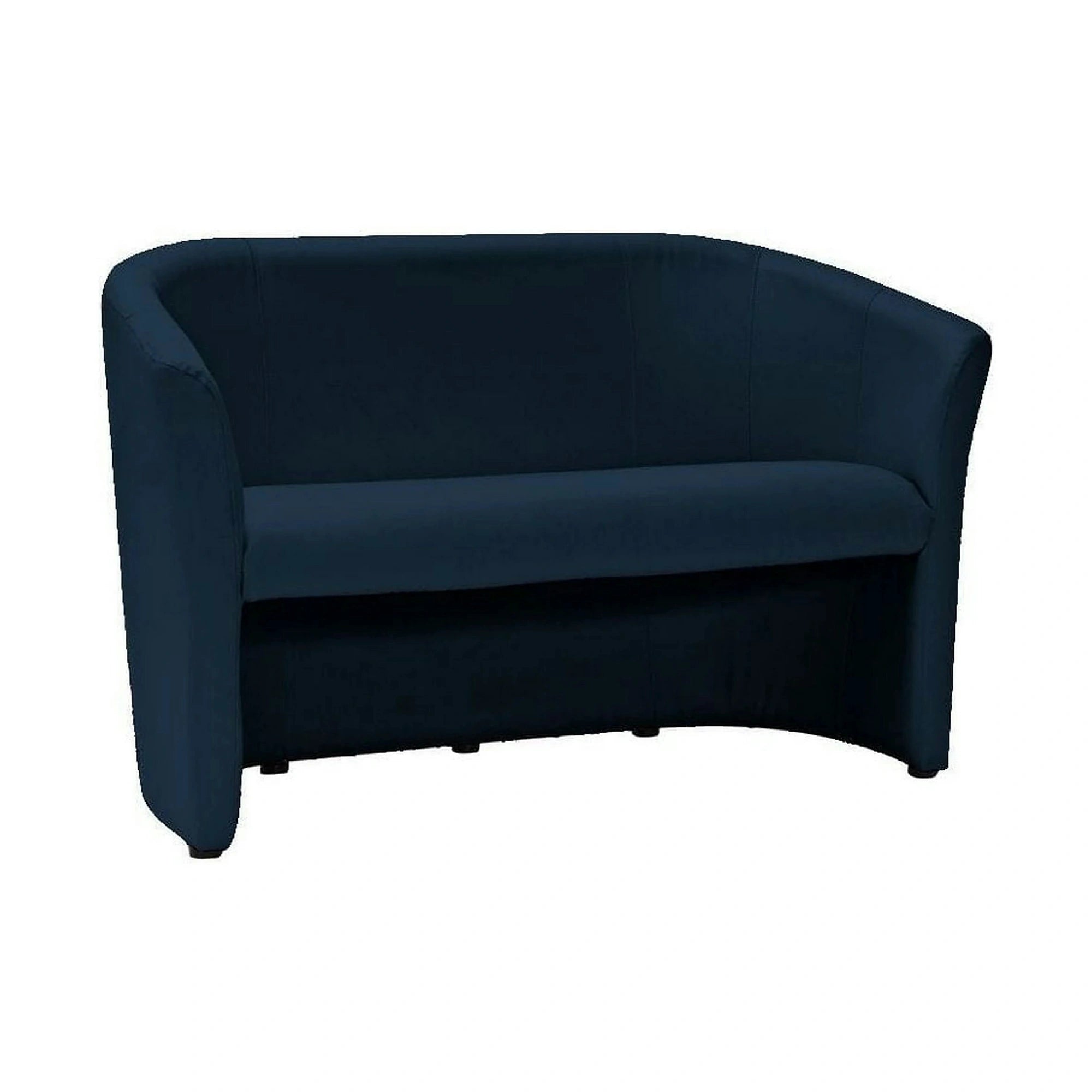 Canapea TM-2, albastru inchis, piele ecologica, 126x60x76 cm