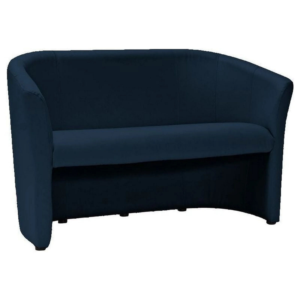 Canapea TM-2, albastru inchis, piele ecologica, 126x60x76 cm
