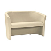 Canapea TM-2, crem, piele ecologica, 126x60x76 cm