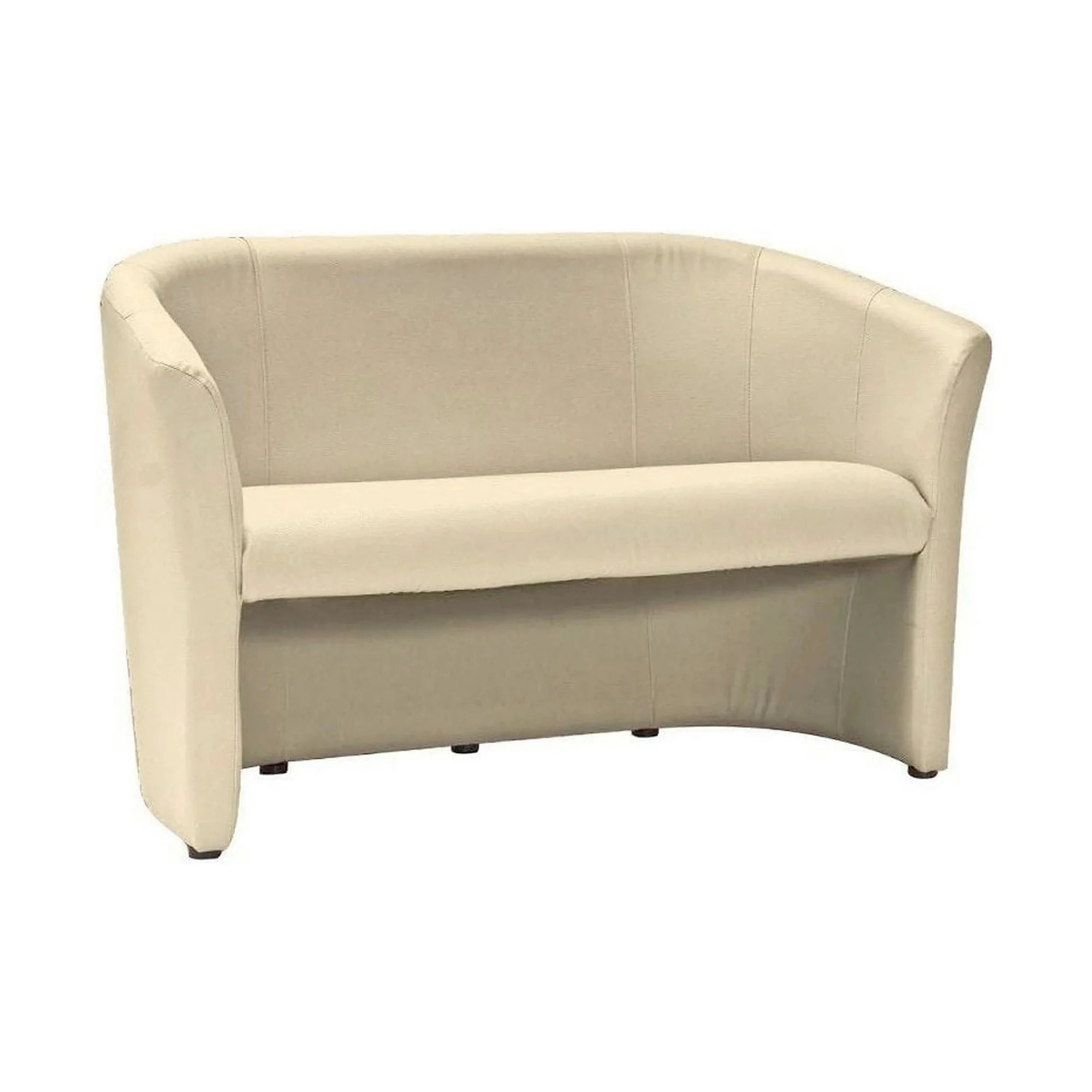Canapea TM-2, crem, piele ecologica, 126x60x76 cm