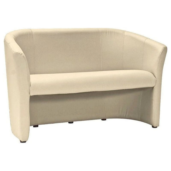 Canapea TM-2, crem, piele ecologica, 126x60x76 cm