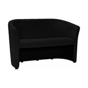 Canapea TM-2, negru, piele ecologica, 126x60x76 cm