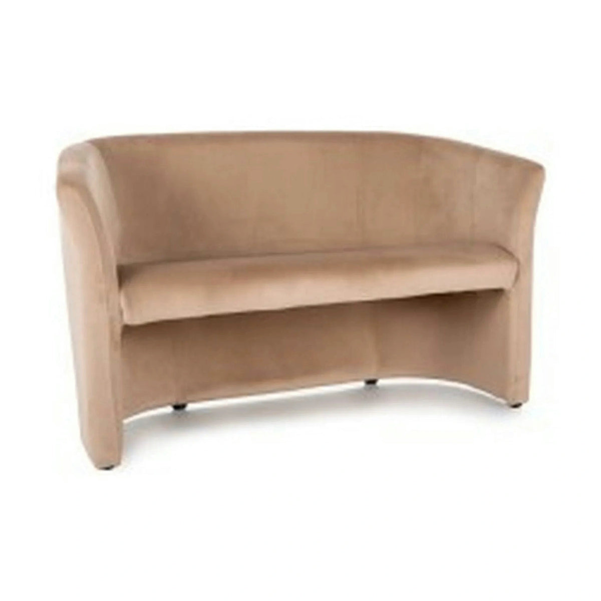 Canapea TM-2, stofa catifelata bej - Bluvel 28, 126x60x76 cm