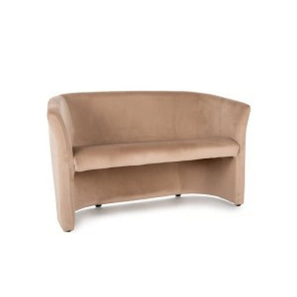 Canapea TM-2, stofa catifelata bej - Bluvel 28, 126x60x76 cm