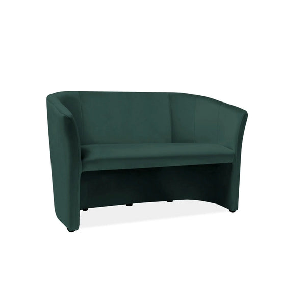 Canapea TM-2, stofa catifelata verde - Bluvel 78, 126x60x76 cm
