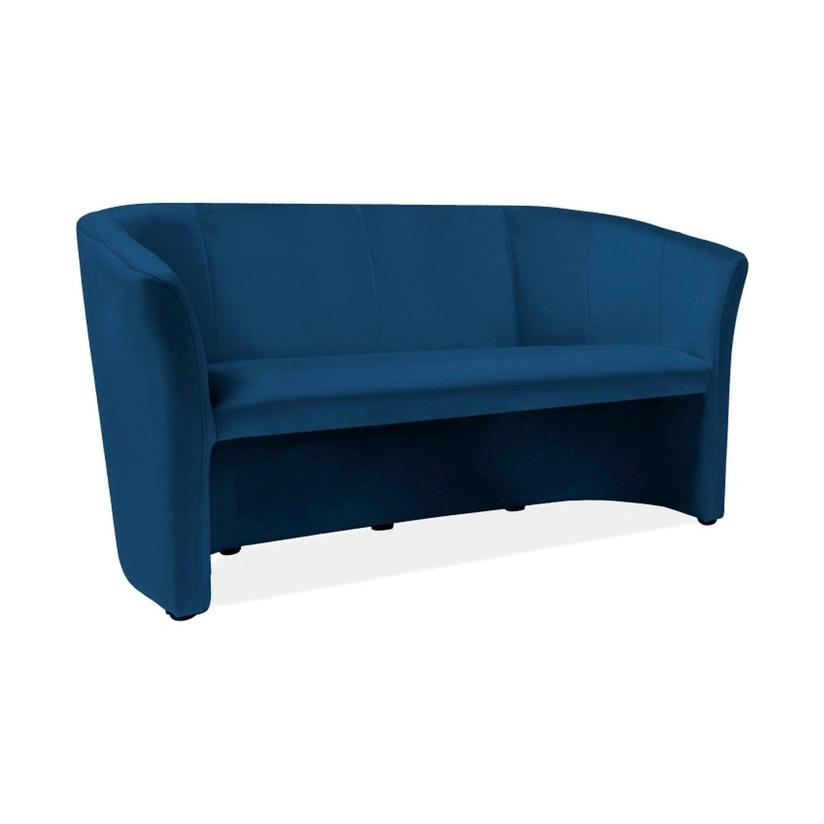 Canapea TM-3, stofa catifelata albastru inchis - Bluvel 86, 160x60x76 cm