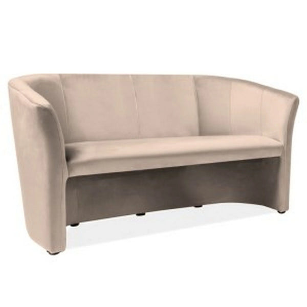 Canapea TM-3, stofa catifelata bej - Bluvel 28, 160x60x76 cm