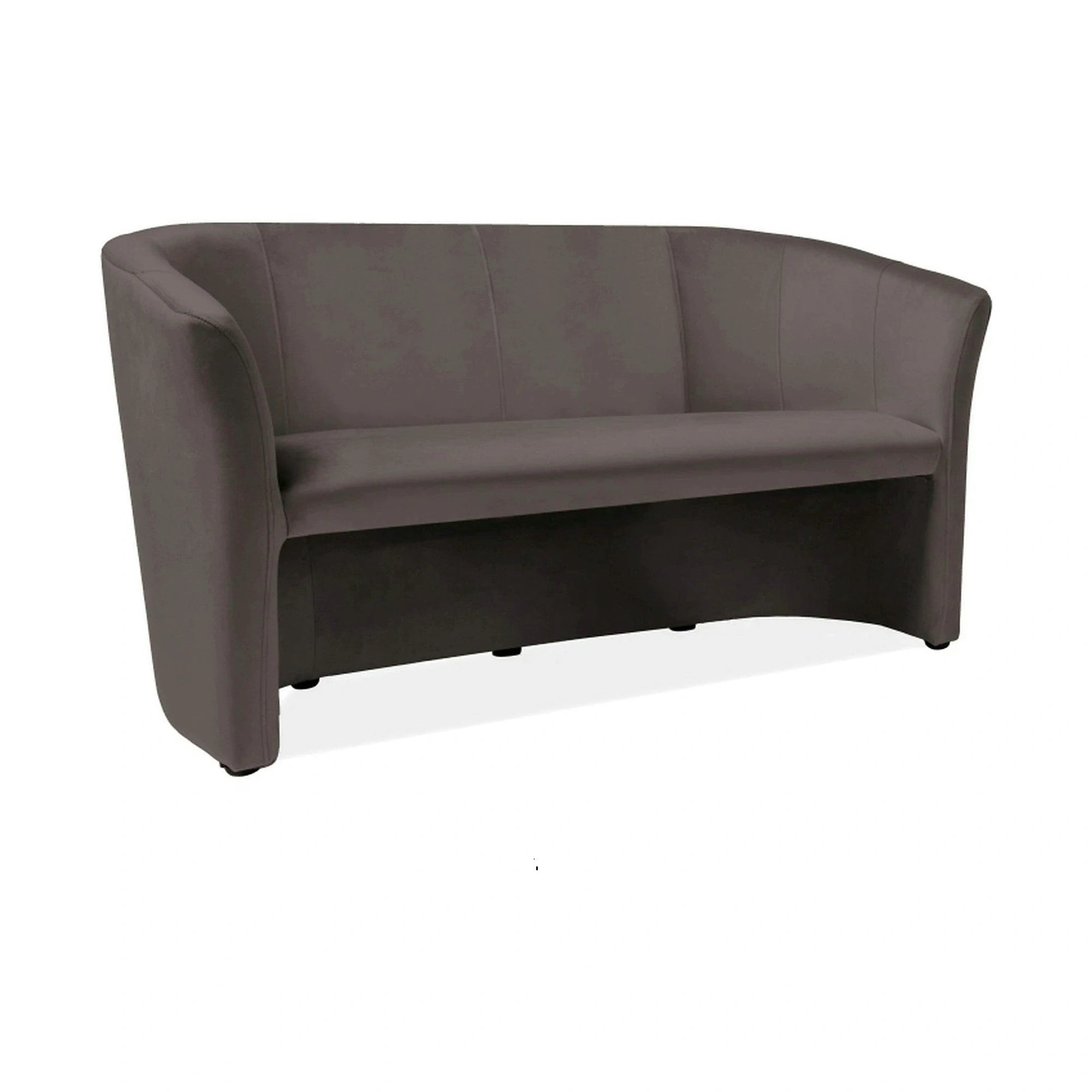 Canapea TM-3, stofa catifelata gri - Bluvel 14, 160x60x76 cm