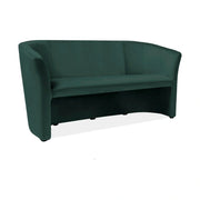 Canapea TM-3, stofa catifelata verde - Bluvel 78, 160x60x76 cm