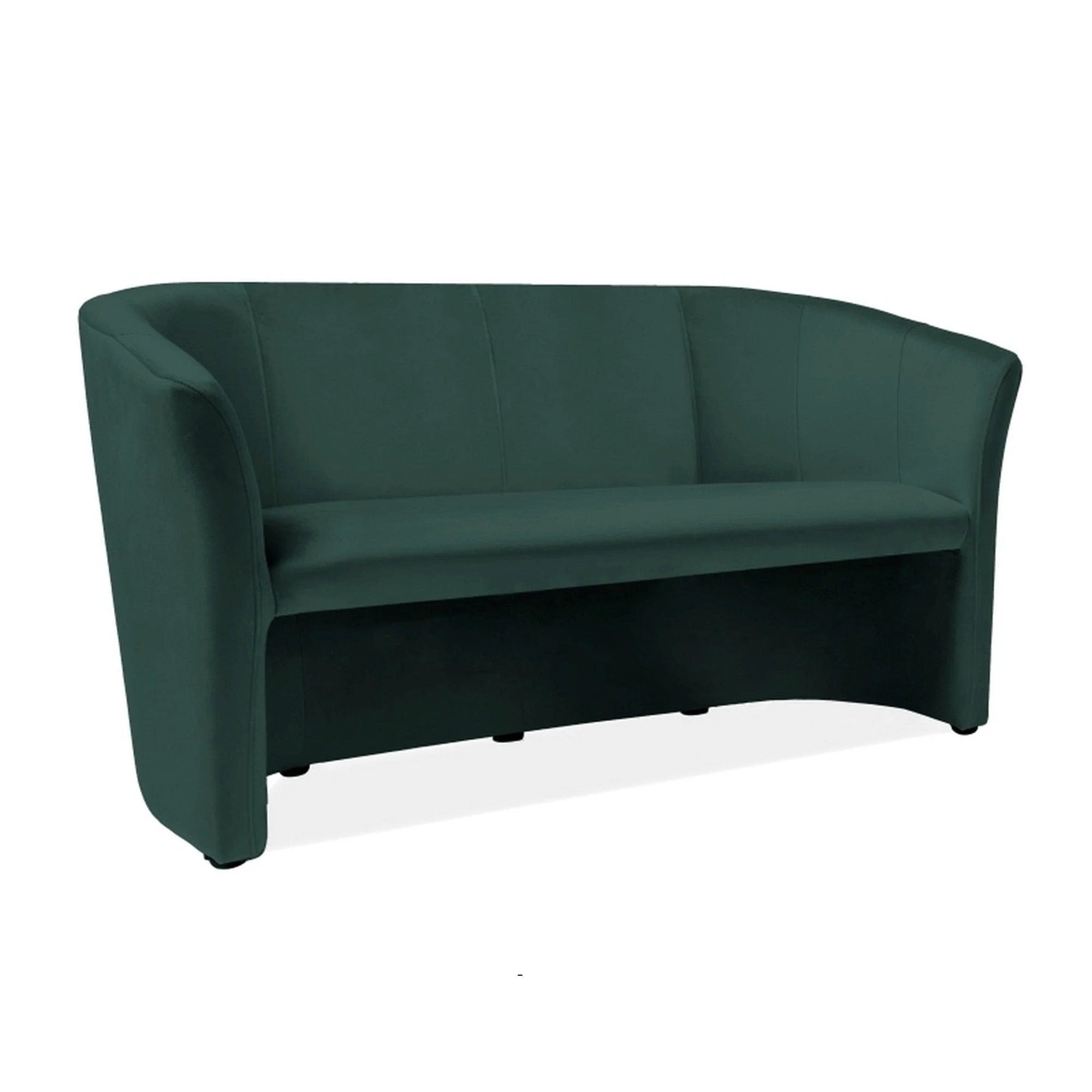 Canapea TM-3, stofa catifelata verde - Bluvel 78, 160x60x76 cm