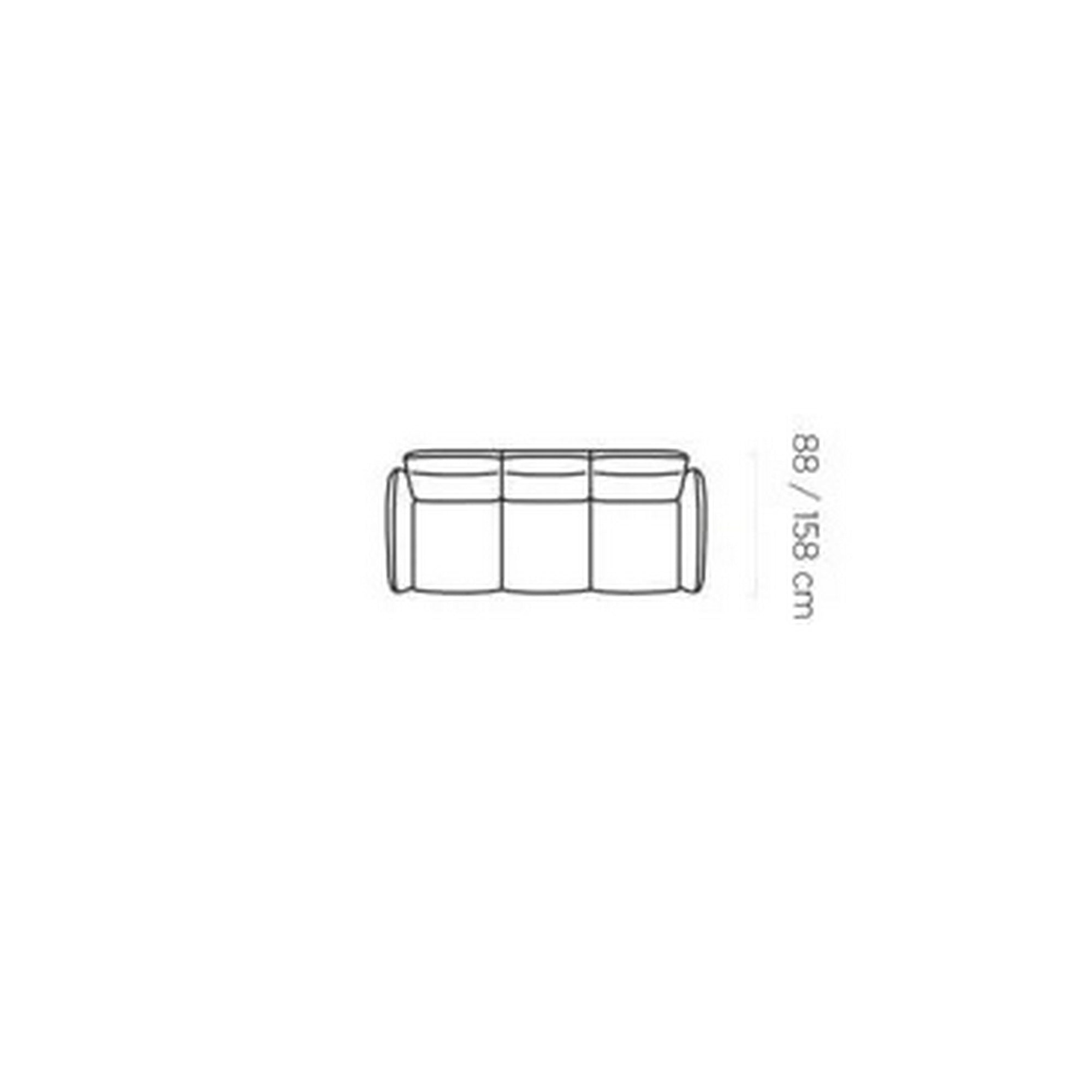 Canapea XAVI 3LR, personalizabil materiale gama Premium, rabatabil, 192x88x105 cm