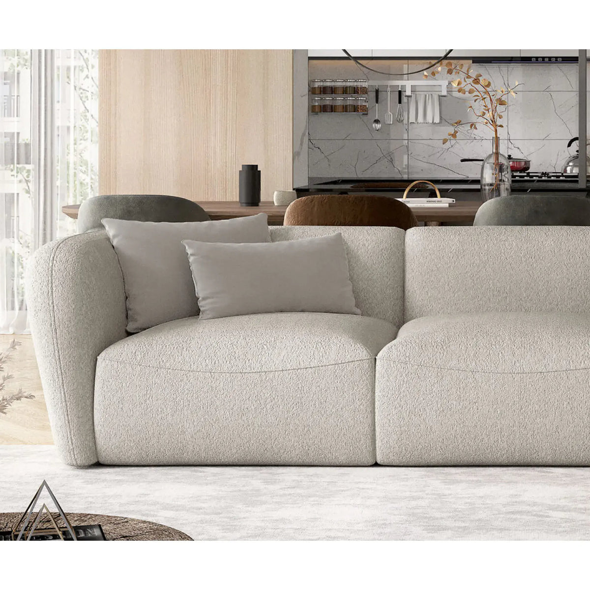 Coltar CANDELO L A, personalizabil materiale gama Oferta Avantaj, 280x218x75 cm