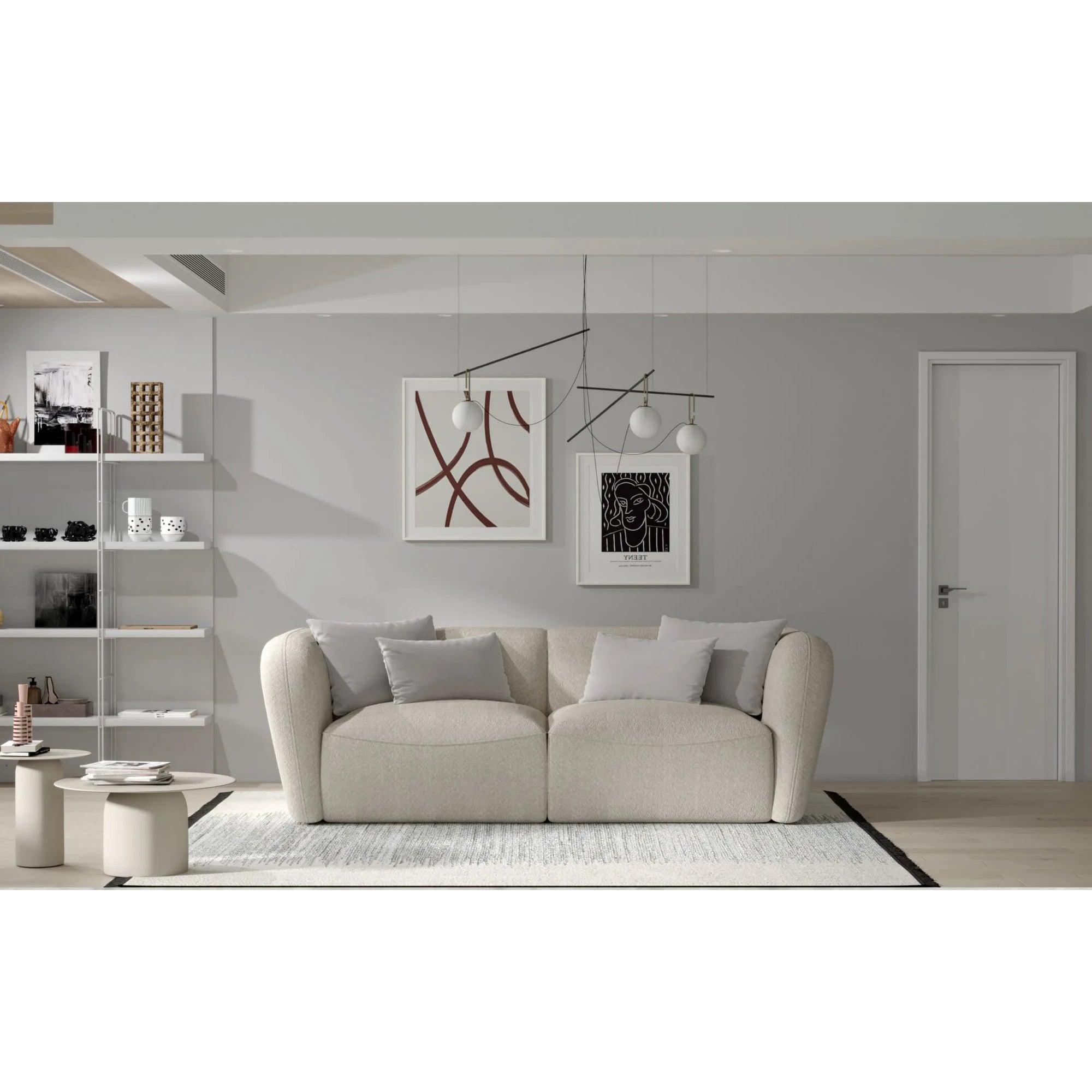 Canapea CANDELO B, personalizabil materiale gama Premium, 214x110x75 cm