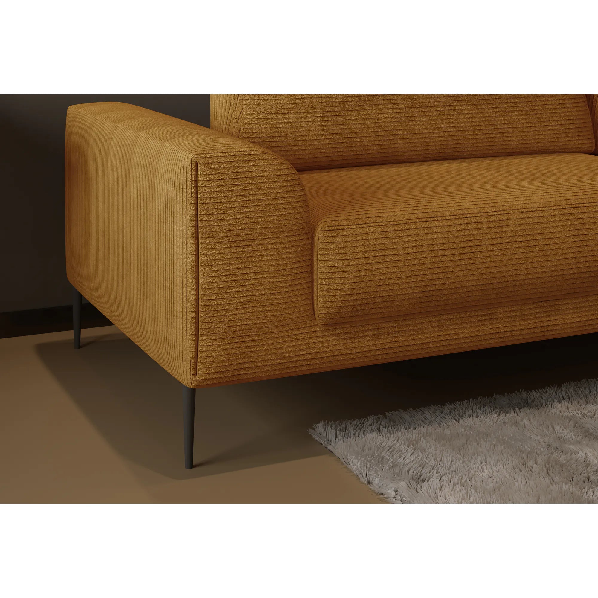 Canapea extensibila CAPITOL, personalizabila materiale gama Premium, cu lada depozitare, 250x105x89 cm