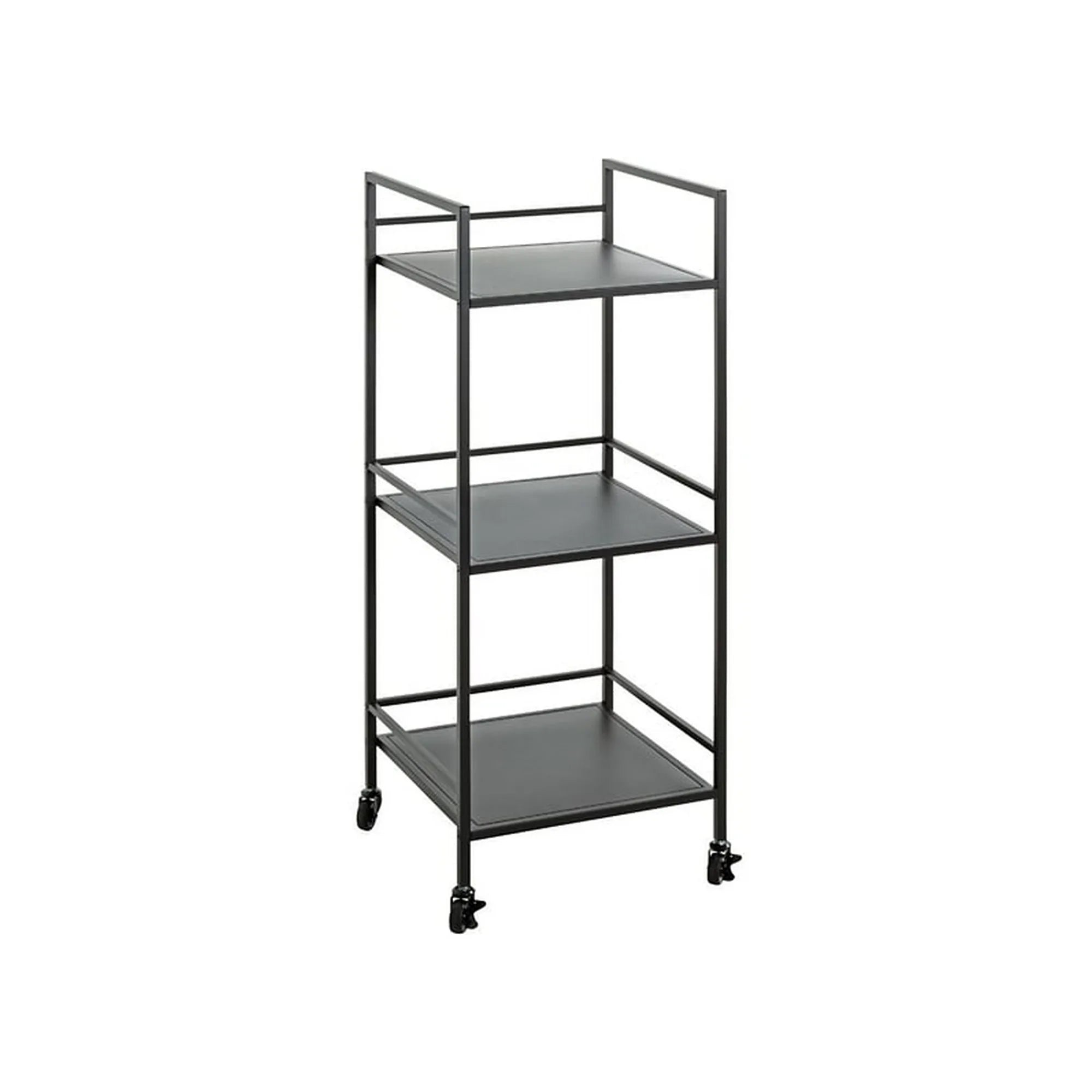 Carucior servire ARNE, negru, metal/plastic, 35x35x92 cm