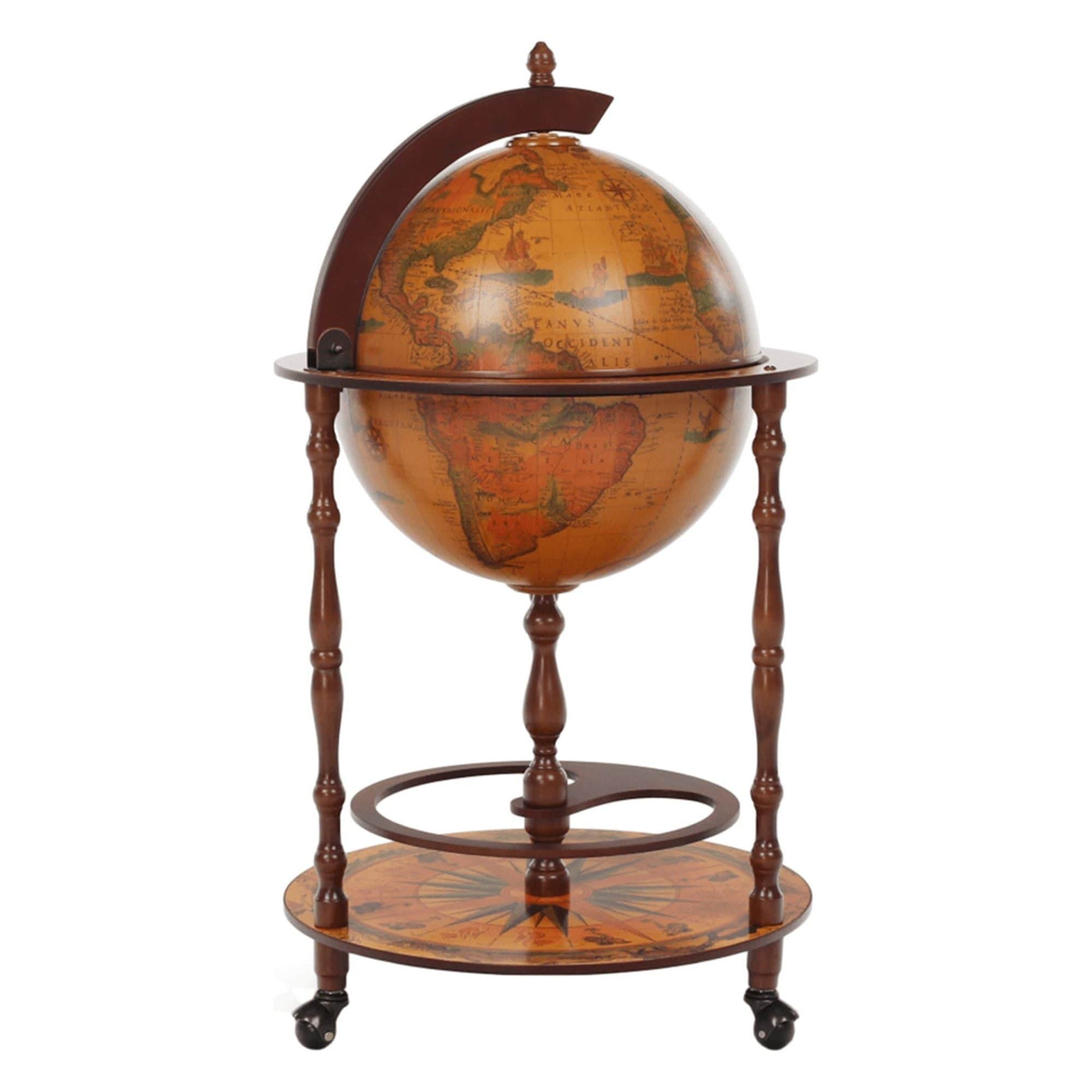 Carucior servire GLOBUS 2-324, nuc, 50x94 cm