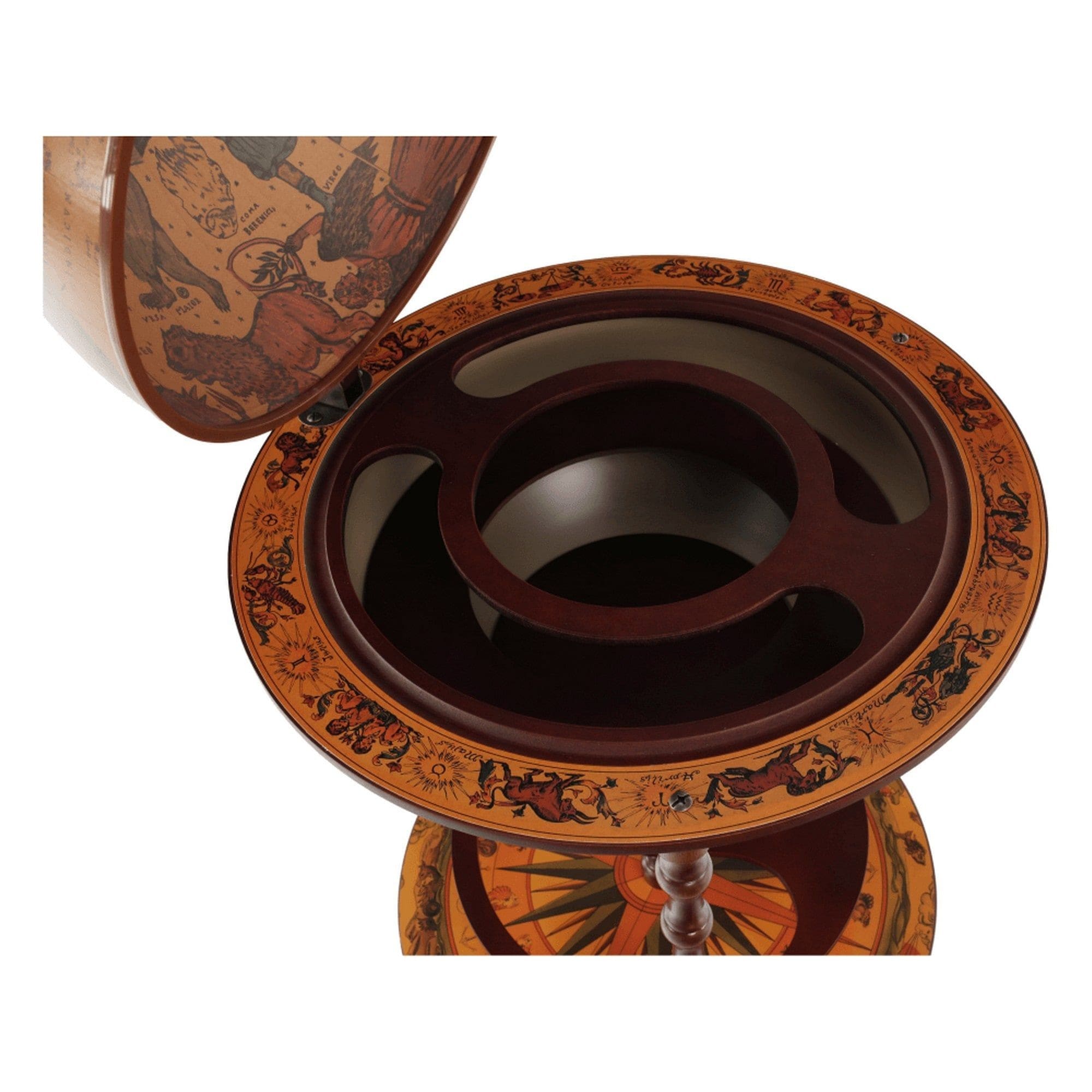 Carucior servire GLOBUS 2-324, nuc, 50x94 cm