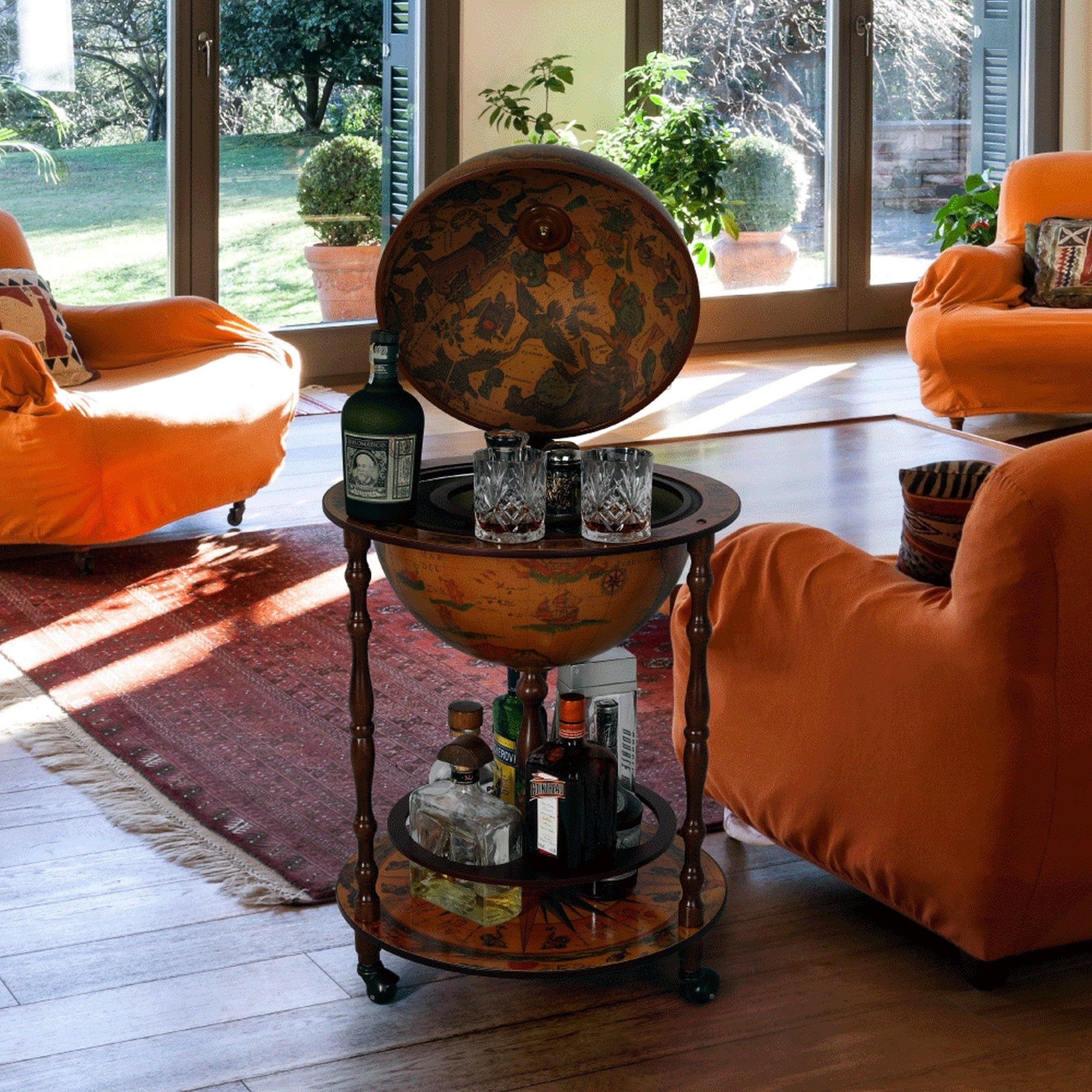 Carucior servire GLOBUS 2-324, nuc, 50x94 cm