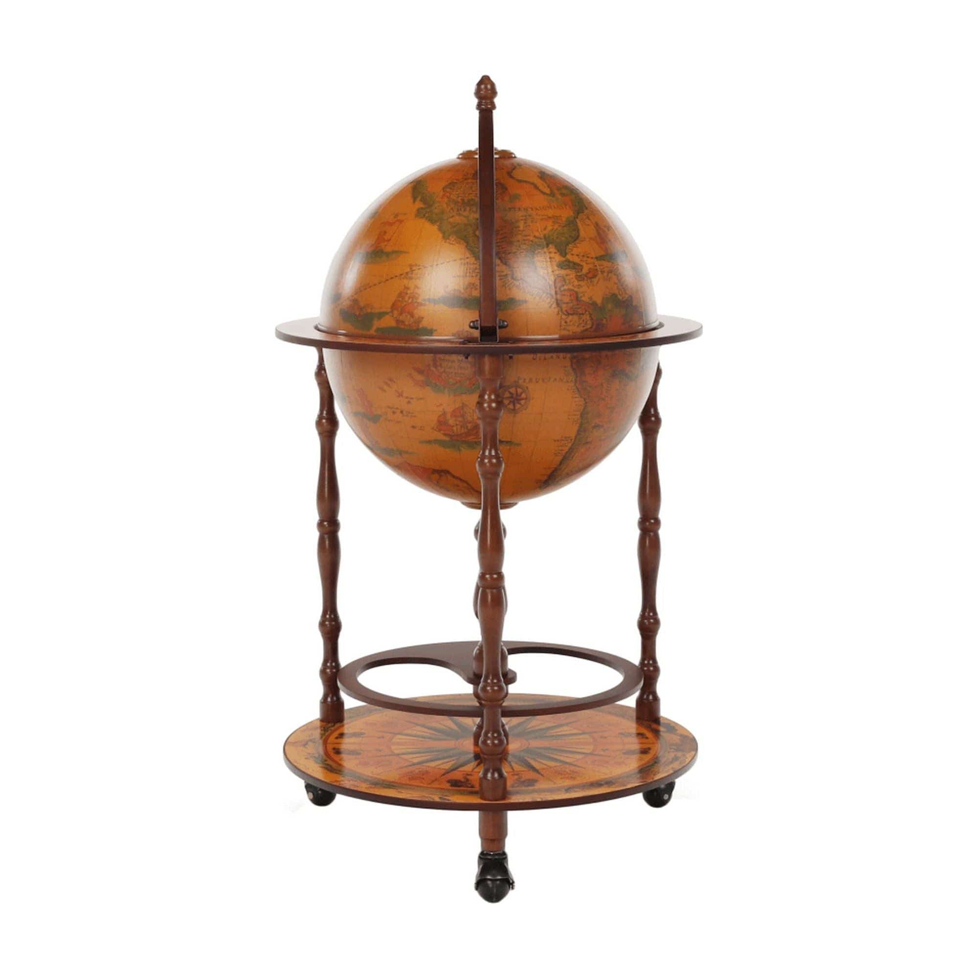 Carucior servire GLOBUS 2-324, nuc, 50x94 cm