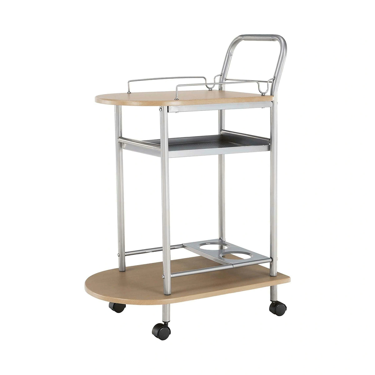 Carucior servire LIMA, fag/argintiu, 60x38x84 cm