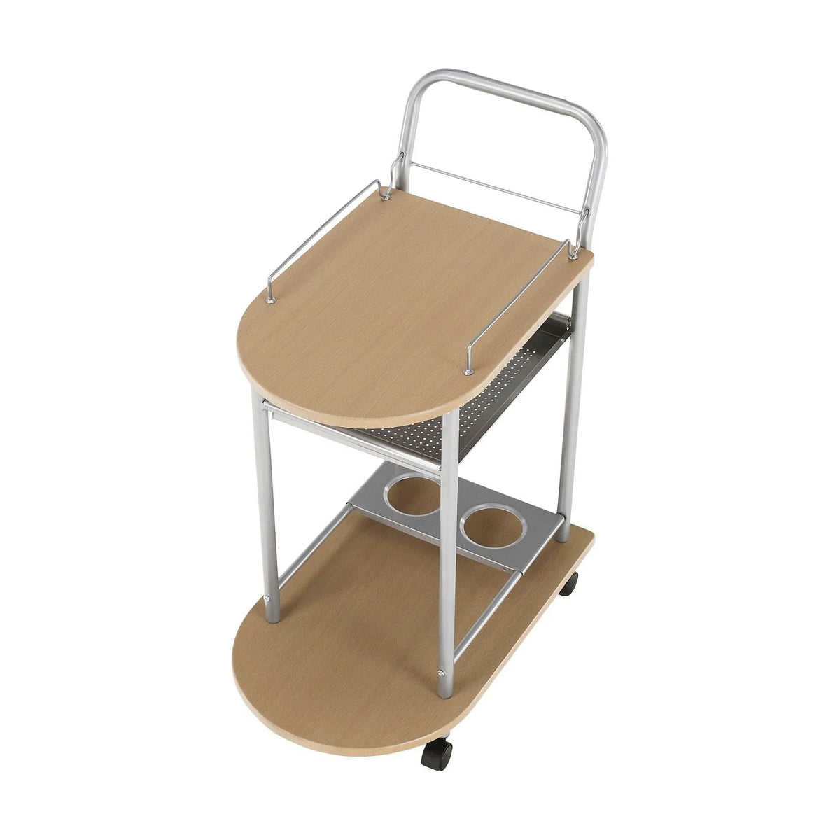 Carucior servire LIMA, fag/argintiu, 60x38x84 cm