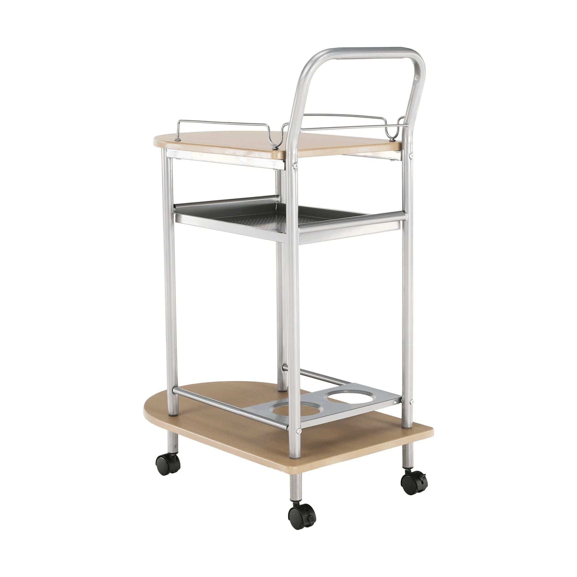 Carucior servire LIMA, fag/argintiu, 60x38x84 cm