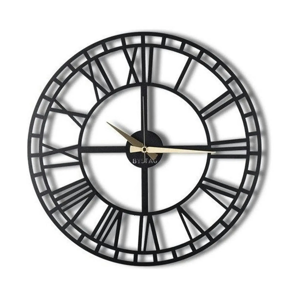 Ceas perete Classic, negru, metal, 50x50 cm