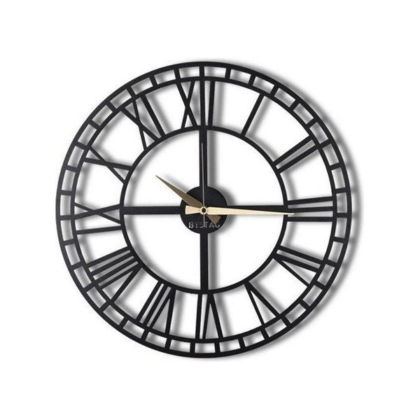 Ceas perete Classic, negru, metal, 50x50 cm