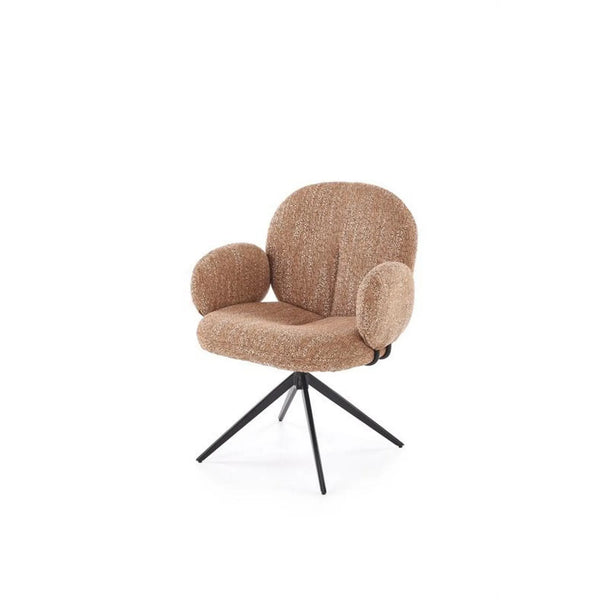 Scaun K568, scortisoara/negru, stofa clasica/otel, 65x64x82 cm