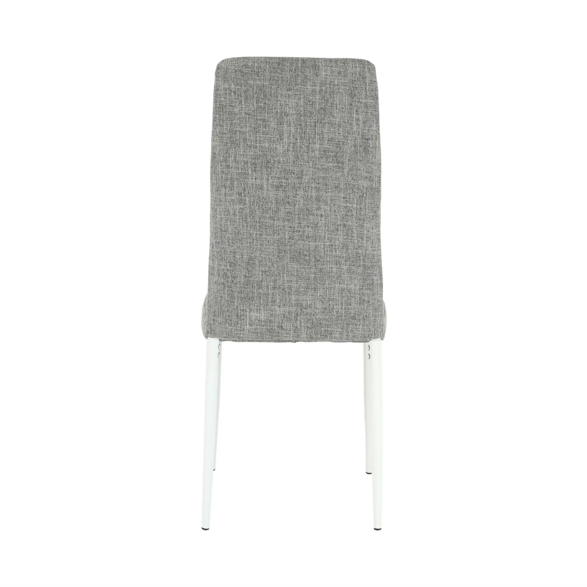 Scaun COLETA NOVA, gri/alb, textil/metal, 41x49x96 cm