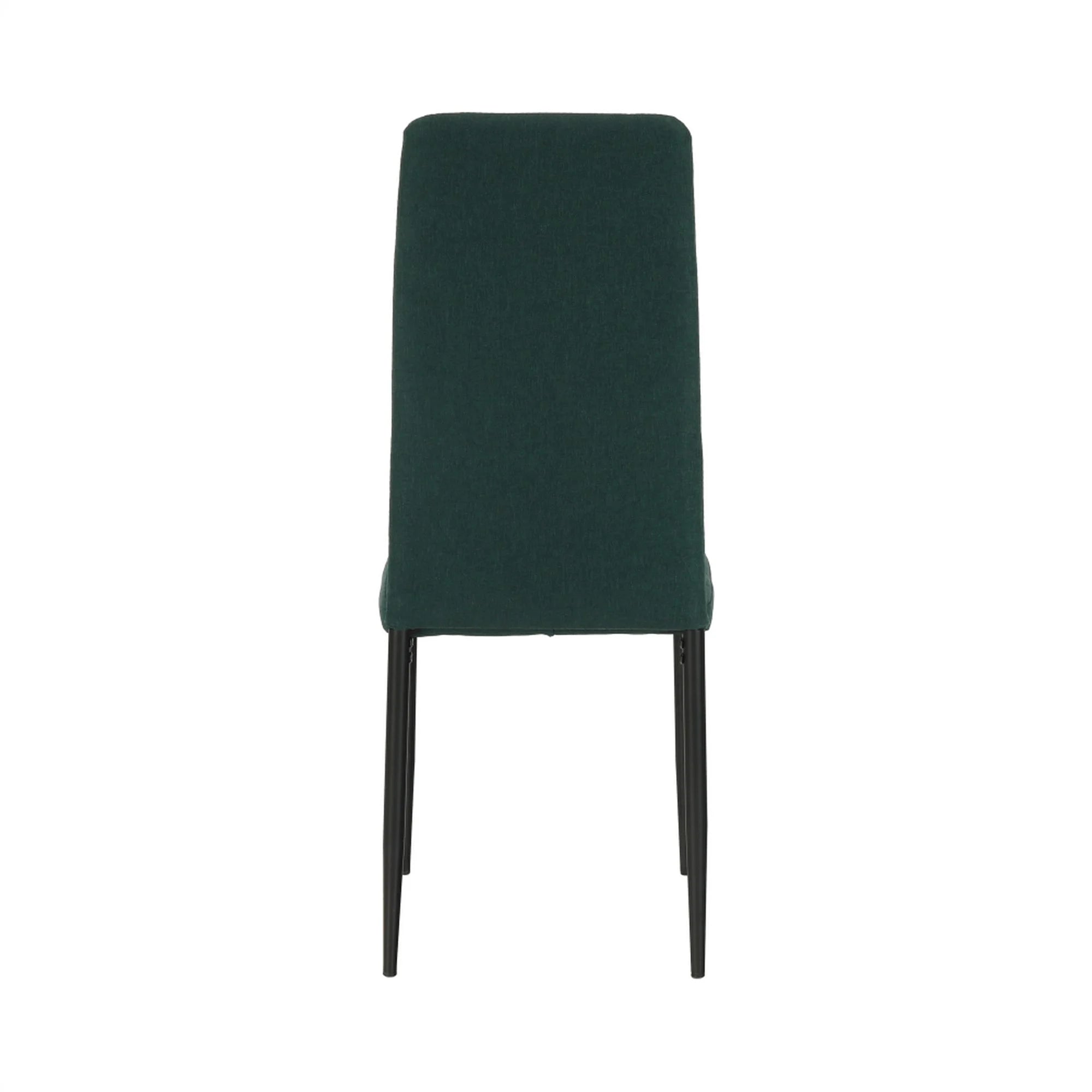 Scaun COLETA NOVA, smarald/negru, textil/metal, 41x49x96 cm