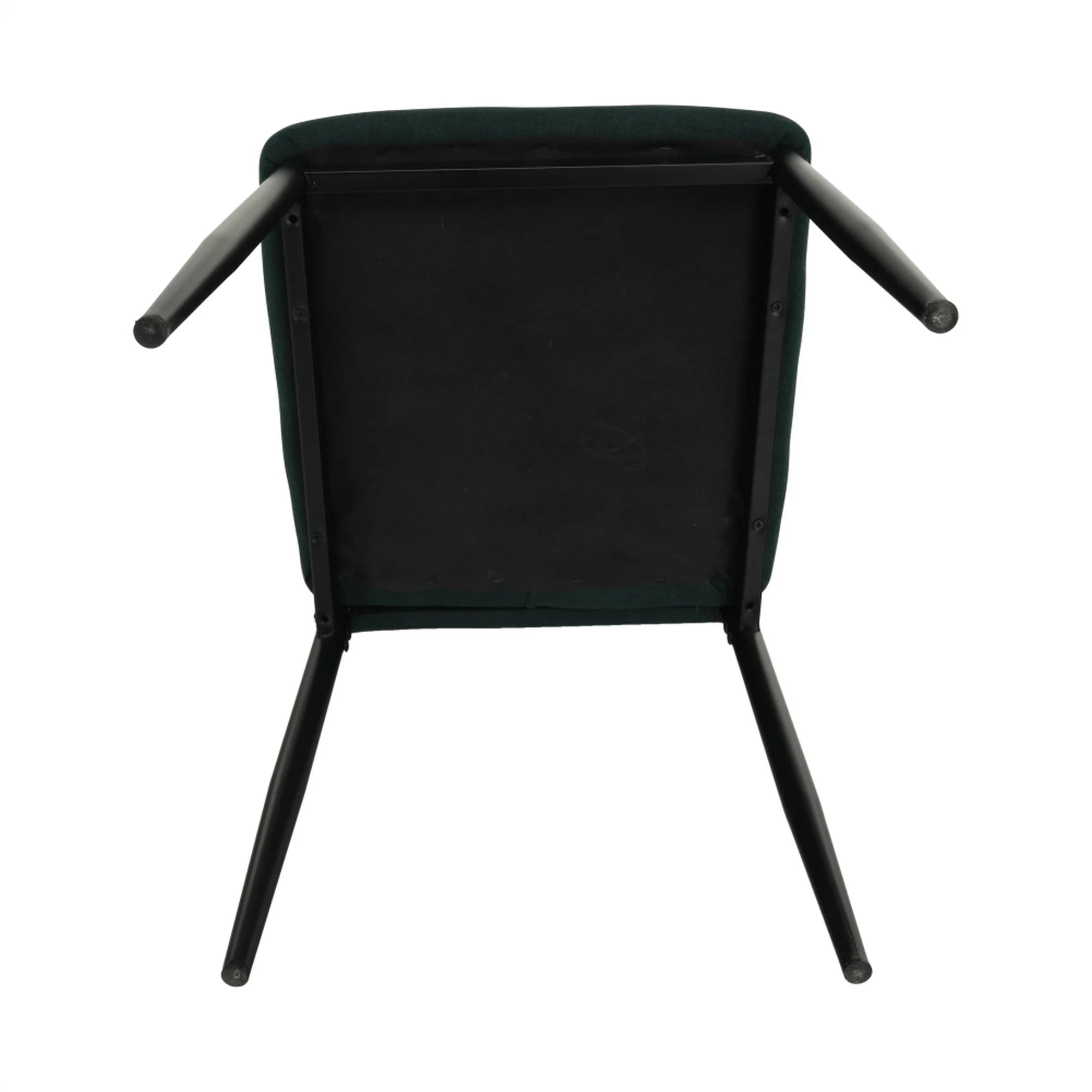 Scaun COLETA NOVA, smarald/negru, textil/metal, 41x49x96 cm