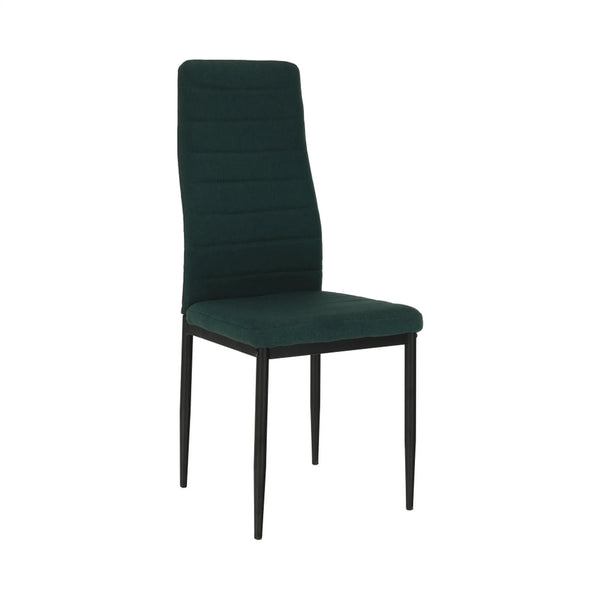 Scaun COLETA NOVA, smarald/negru, textil/metal, 41x49x96 cm