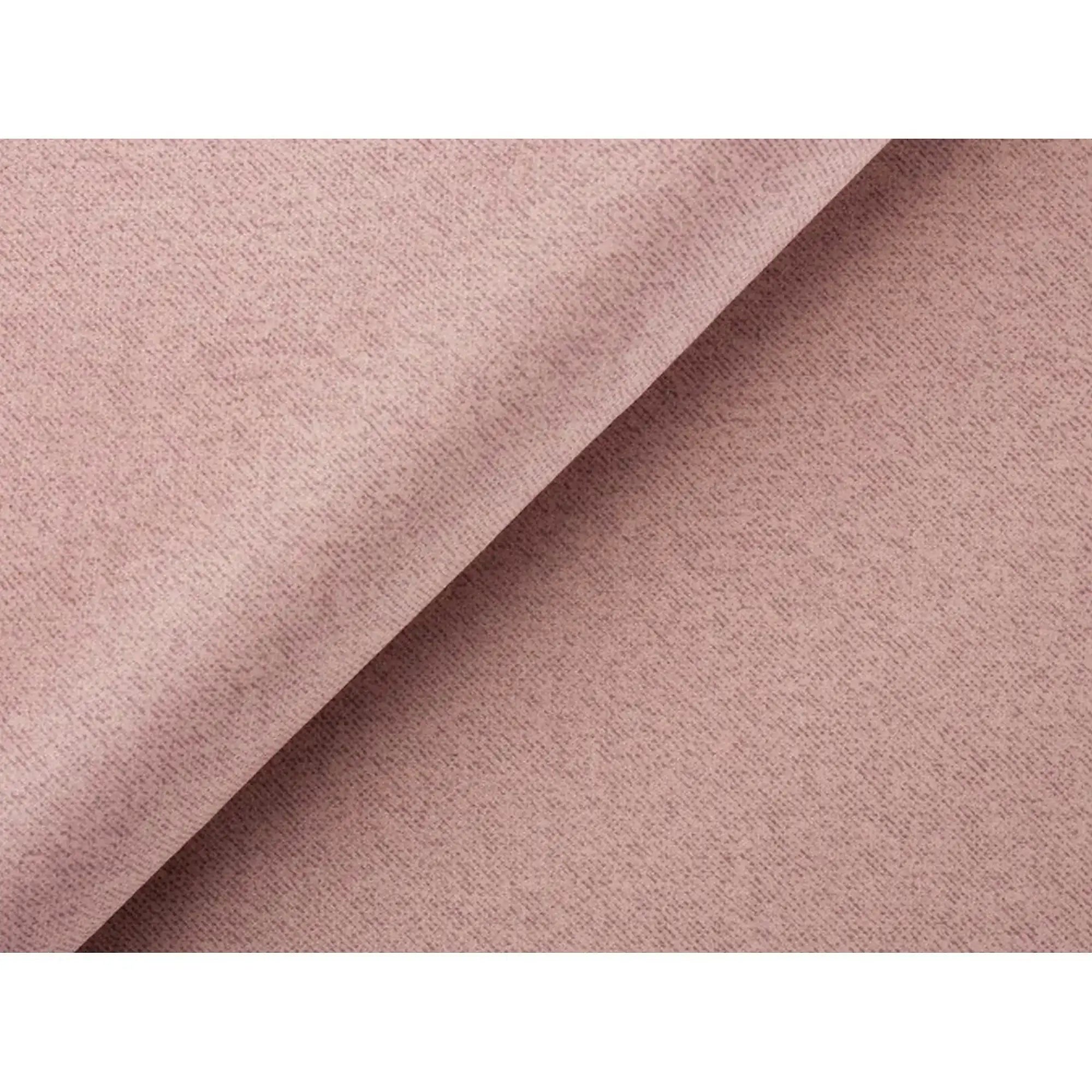 Coltar BAGGIO, sezlong dreapta, stofa catifelata roz - Element 18, cu reglaj electric, incarcator wireless, lada depozitare si tetiere reglabile, 280x196x100 cm