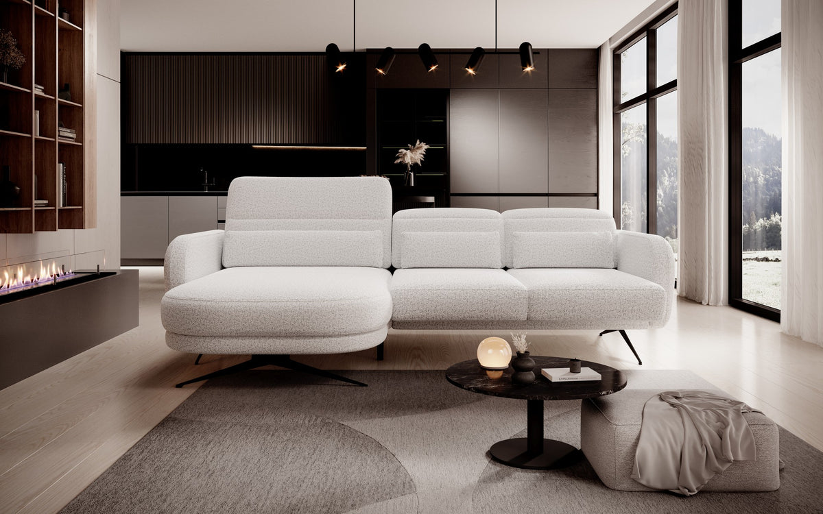 Coltar BARILLO S, personalizabil materiale gama Oferta Avantaj, cu reglaj electric si tetiere reglabile, 261x170x97 cm