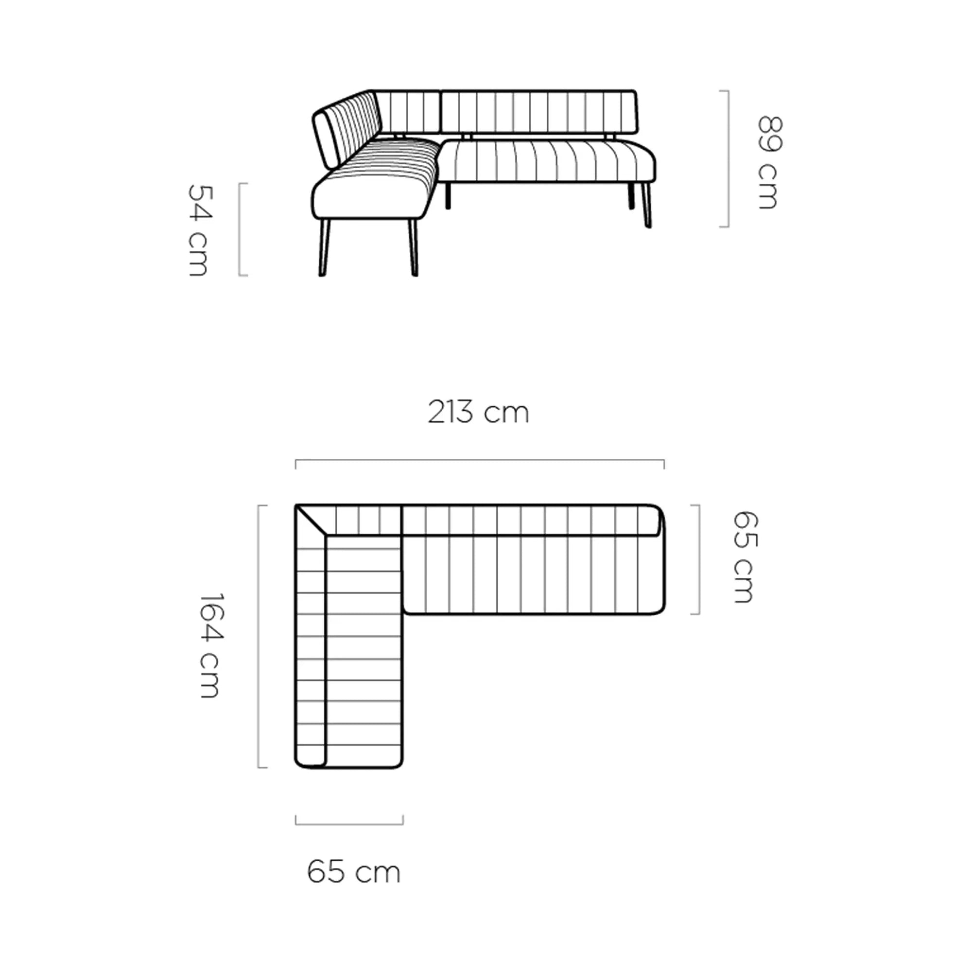 Coltar bucatarie ALTO, personalizabil, 213X164X89 cm