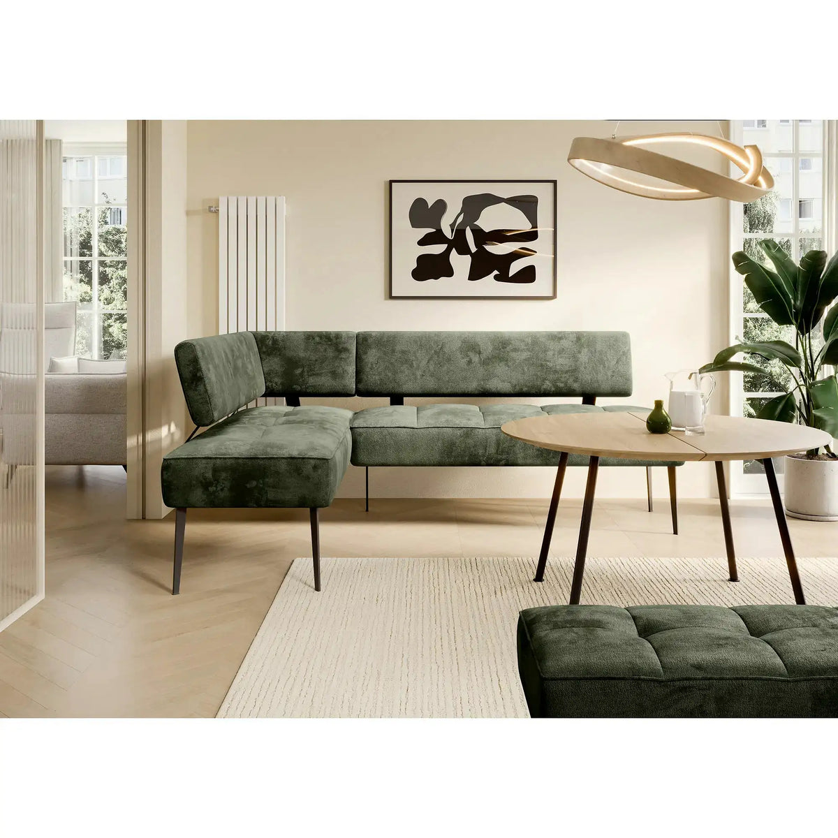 Coltar bucatarie BANCO, personalizabil, 213X164X89 cm