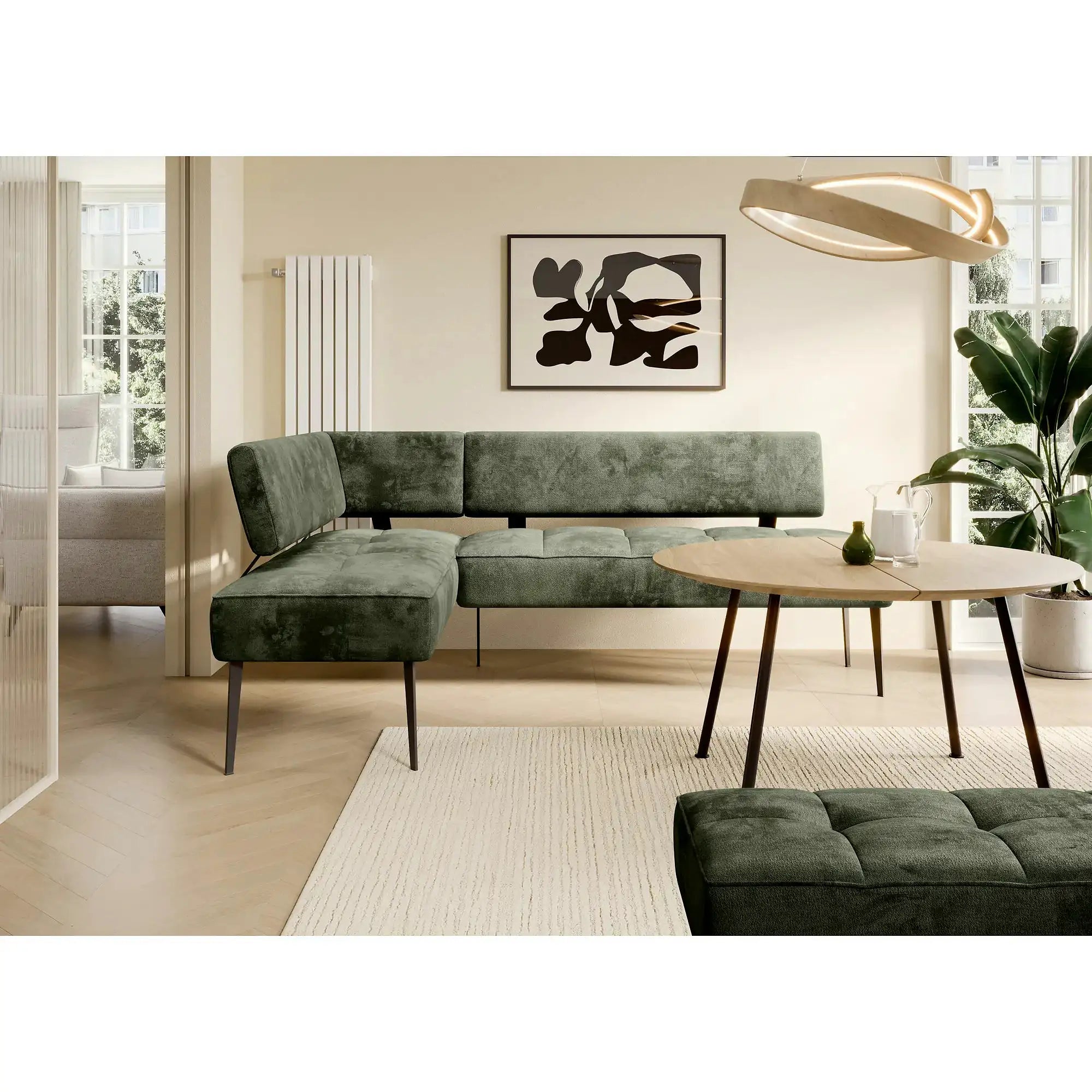 Coltar bucatarie BANCO, personalizabil, 213X164X89 cm