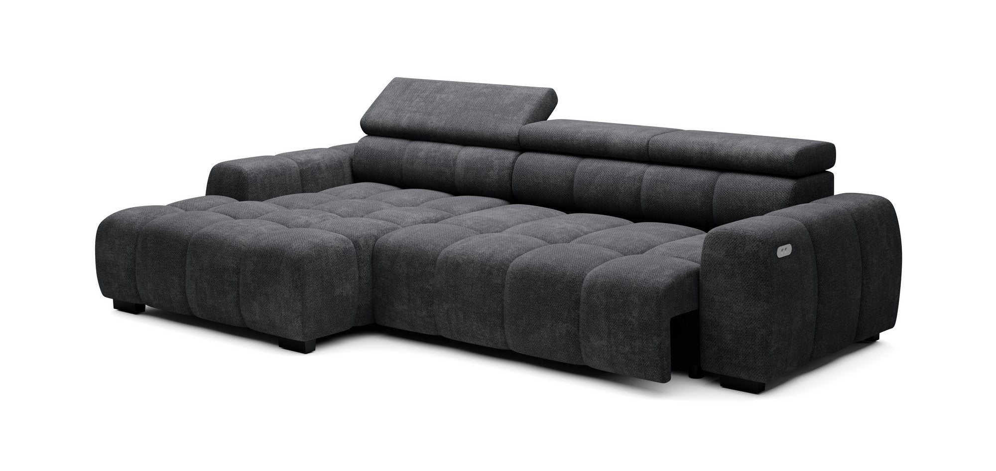 Coltar BULL S, personalizabil materiale gama Oferta Avantaj, cu reglaj electric si tetiere reglabile, 285x168x97 cm