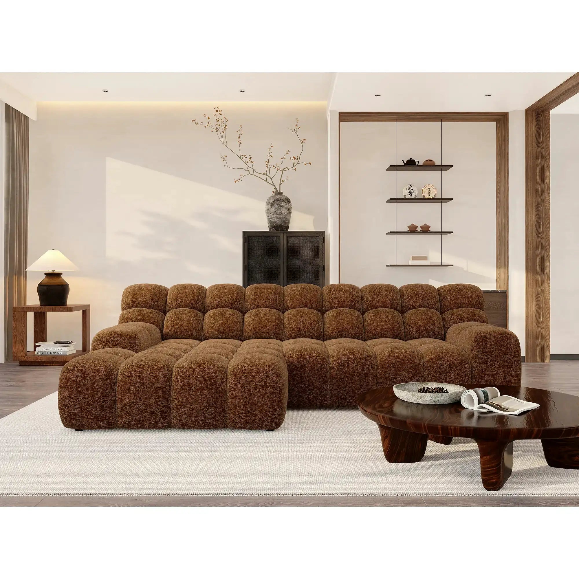 Coltar CAMPILE, personalizabil, cu reglaj electric, 297x180x85 cm