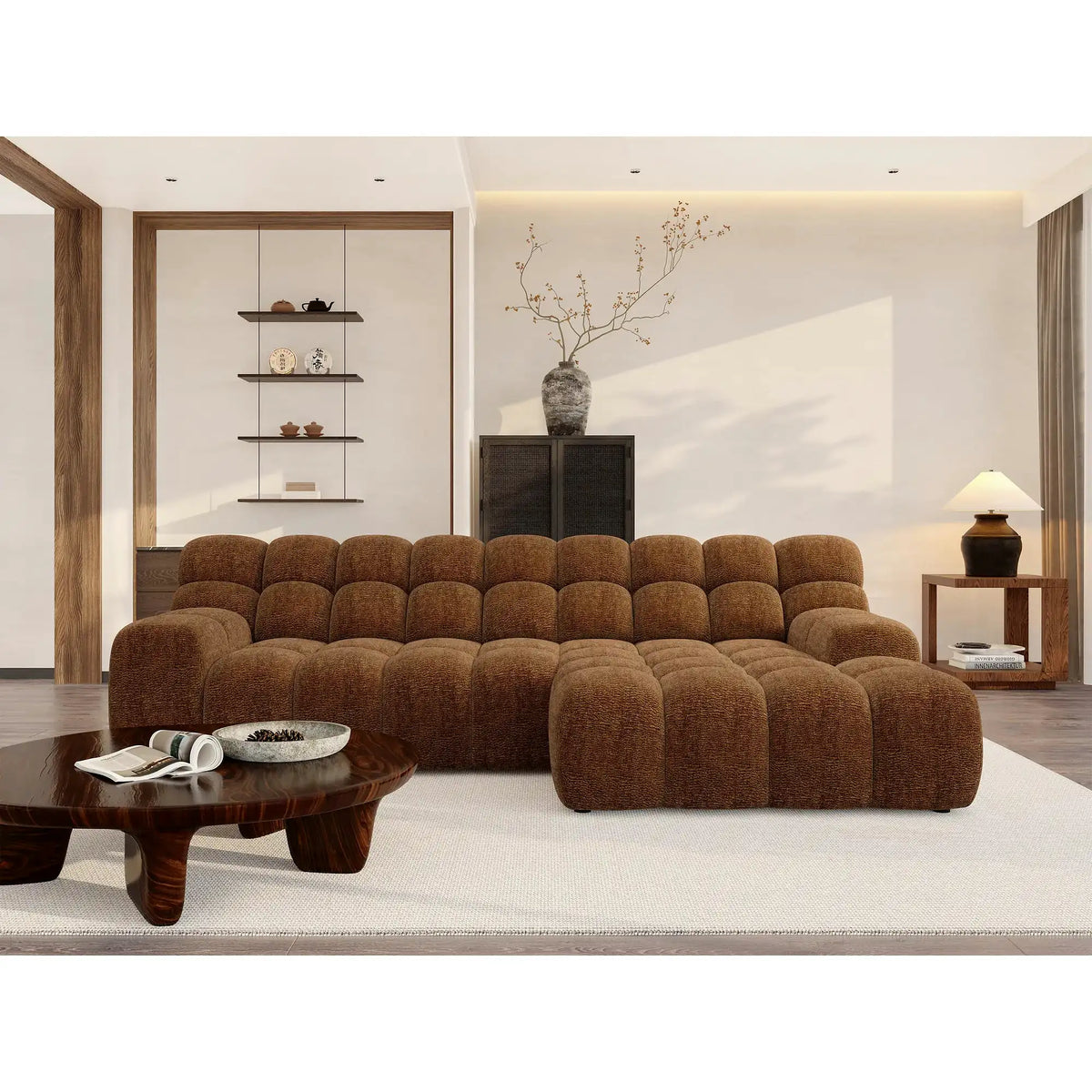 Coltar CAMPILE, personalizabil, cu reglaj electric, 297x180x85 cm