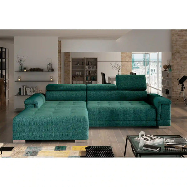 Coltar CAMPO MINI, personalizabil materiale gama Oferta Avantaj, cu reglaj electric si tetiere reglabile, 276x178x101 cm